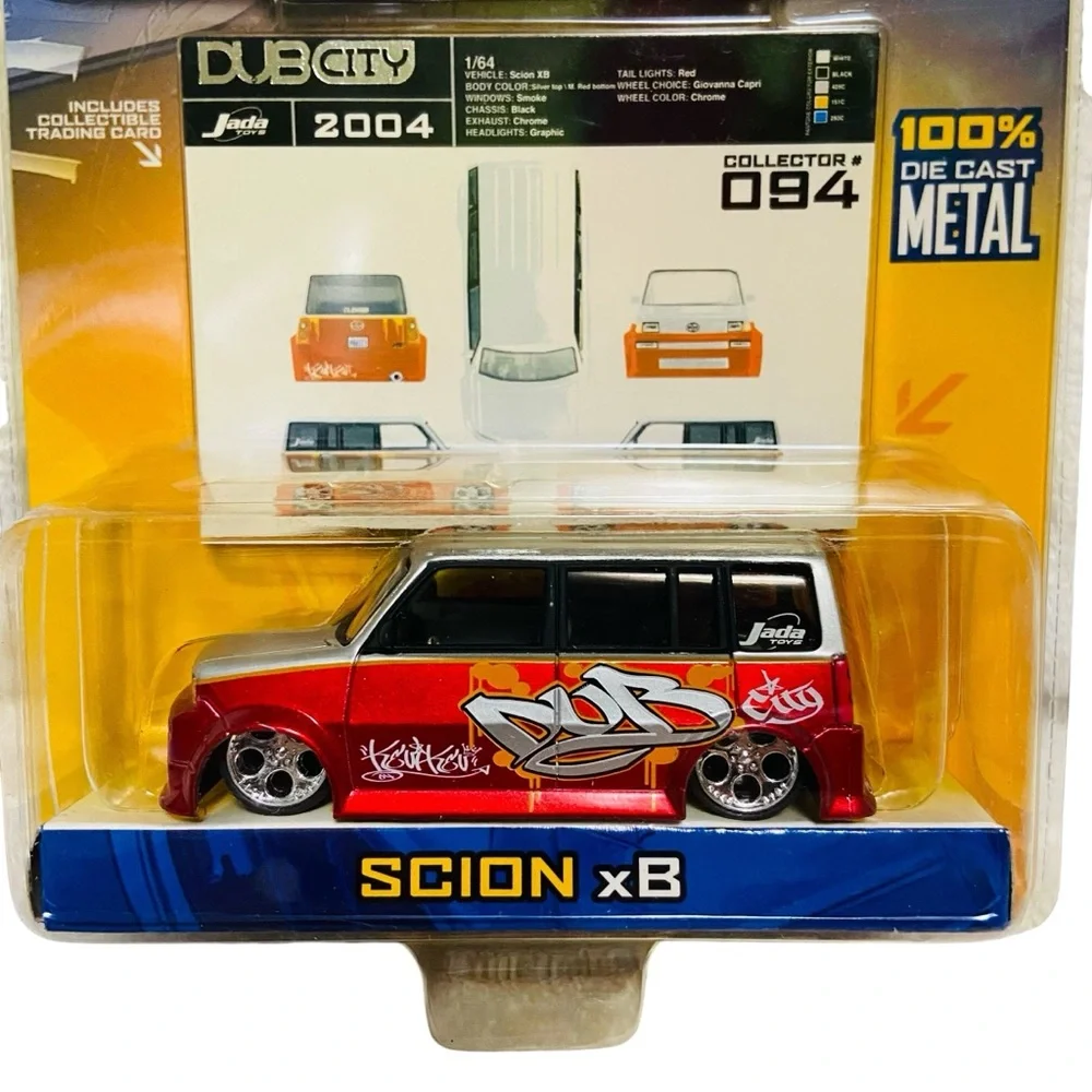 Jada Dub City Scion xB 1:64 Red & Silver
